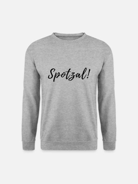 Spotzal bayrisch Mädchen Schatz - Unisex Pullover - Weißgrau meliert