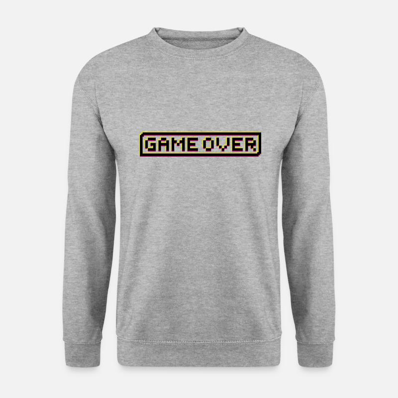 Game Over retro lettering - Unisex Sweatshirt - salt & pepper