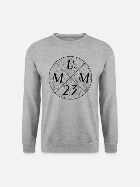 Mum 23 Mummy 2023 best mum ever - Unisex Pullover - Weißgrau meliert