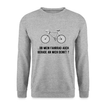 Bicycle Cycling Cycling Cycling Cycling Tour Road Bike - Unisex Sweatshirt - salt & pepper - Front - Alina (178cm) & Michal (187cm)