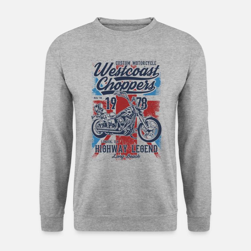 Choppers - Unisex Pullover - Weißgrau meliert