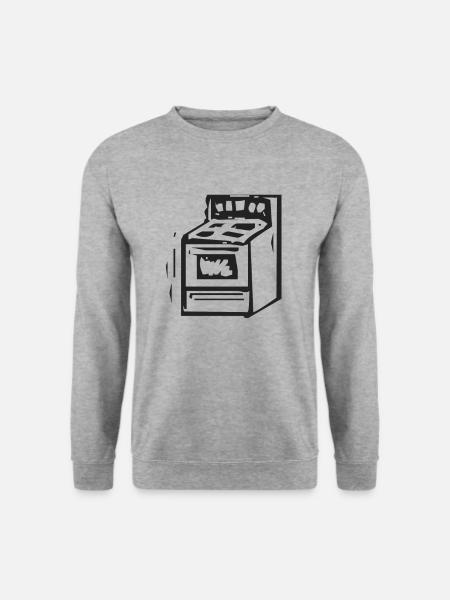 Stove oven kitchen cooking - Unisex Sweatshirt - salt & pepper
