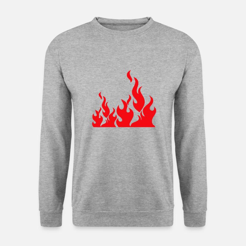 Flames blazingly impressive - Unisex Sweatshirt - salt & pepper