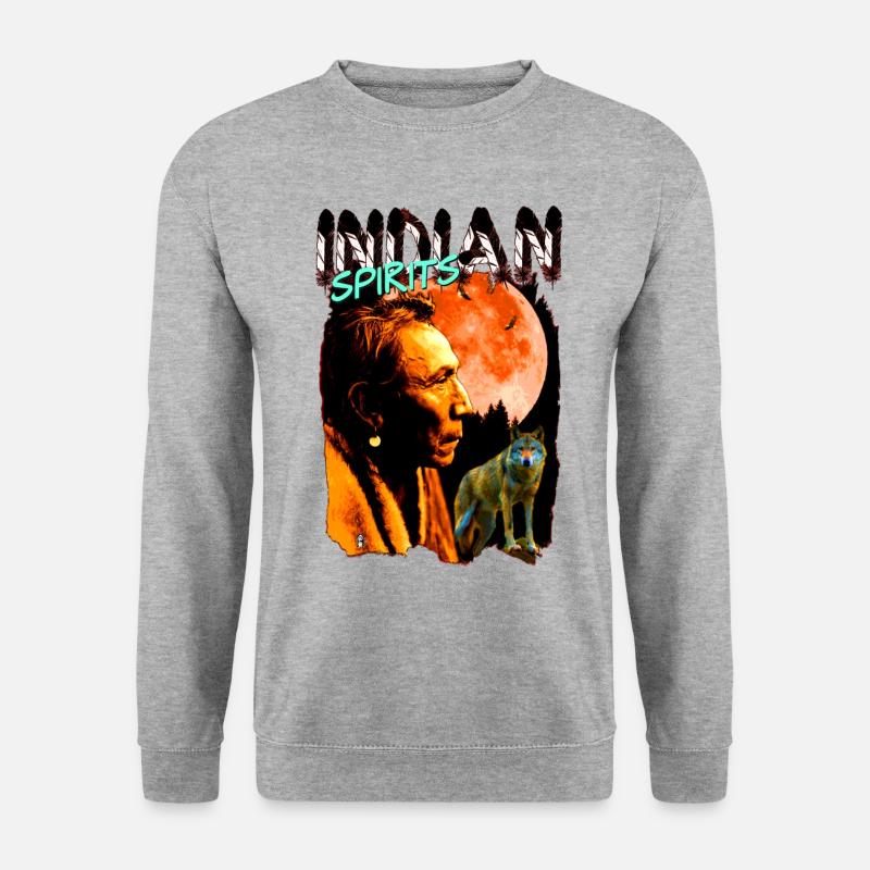 INDIAN SPIRITS 1.1 - Unisex Sweatshirt - salt & pepper