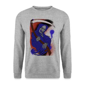 Soul Reaper - Unisex Pullover - Weißgrau meliert - Vorne - Alina (178cm) & Michal (187cm)