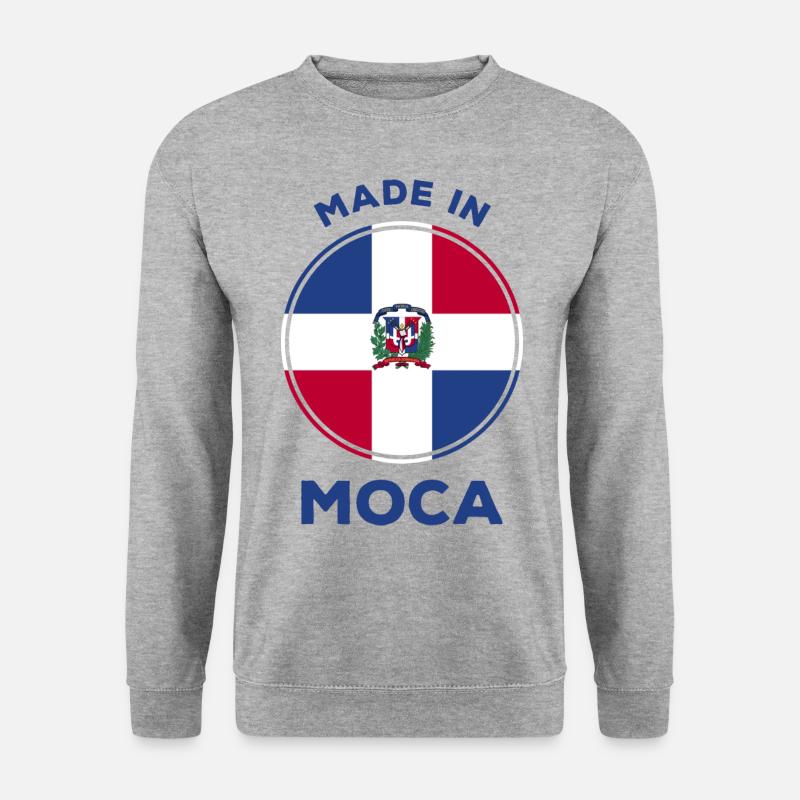 Moca - Unisex Pullover - Weißgrau meliert