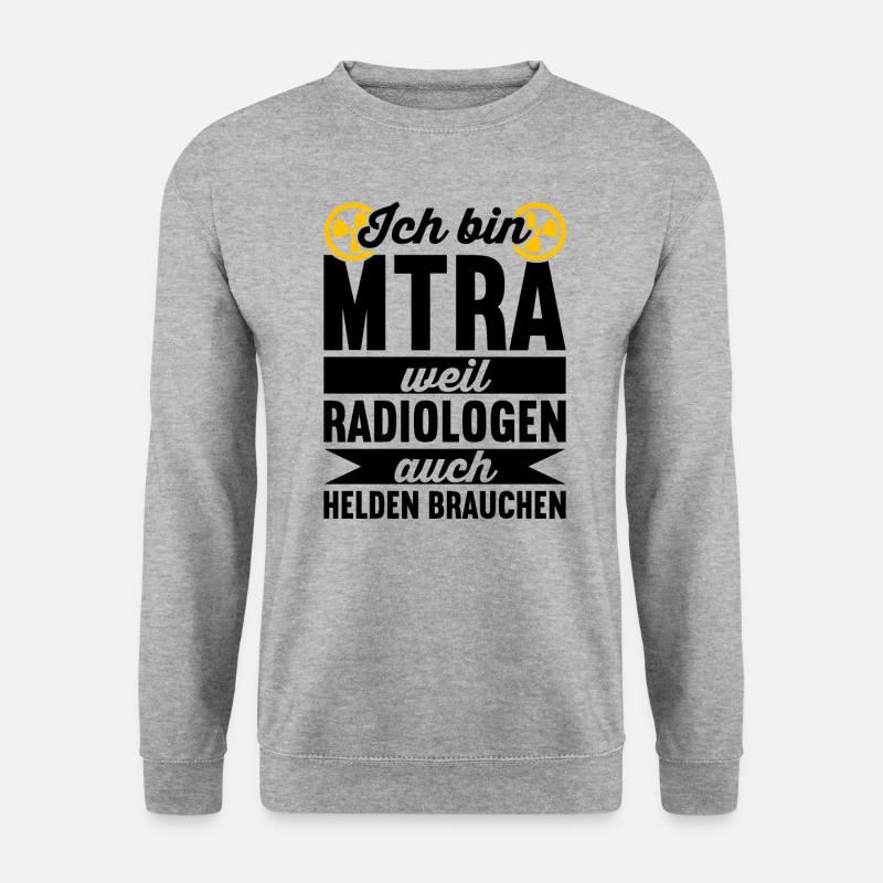 MTRA Röntgen Radiologie Radiologe - Unisex Pullover - Weißgrau meliert