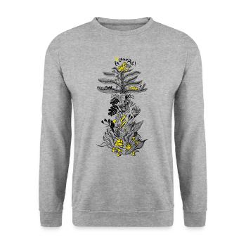 Cano Pet - Sweat-shirt Unisexe - gris chiné - Devant - Alina (178cm) & Michal (187cm)