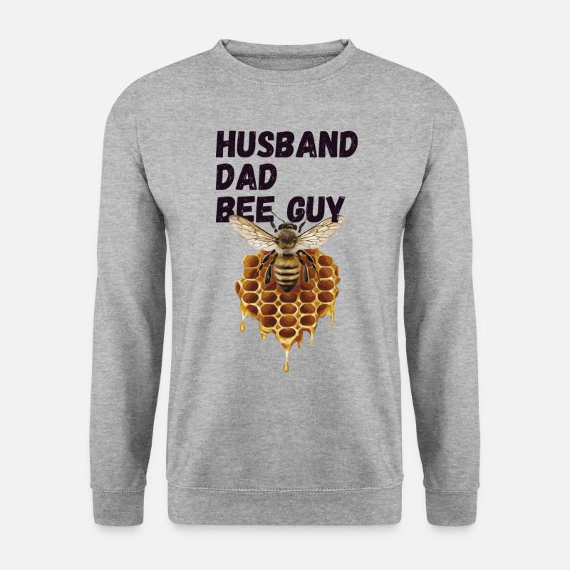 Husband Dad Bee Guy Beekeeper - Unisex Sweatshirt - salt & pepper