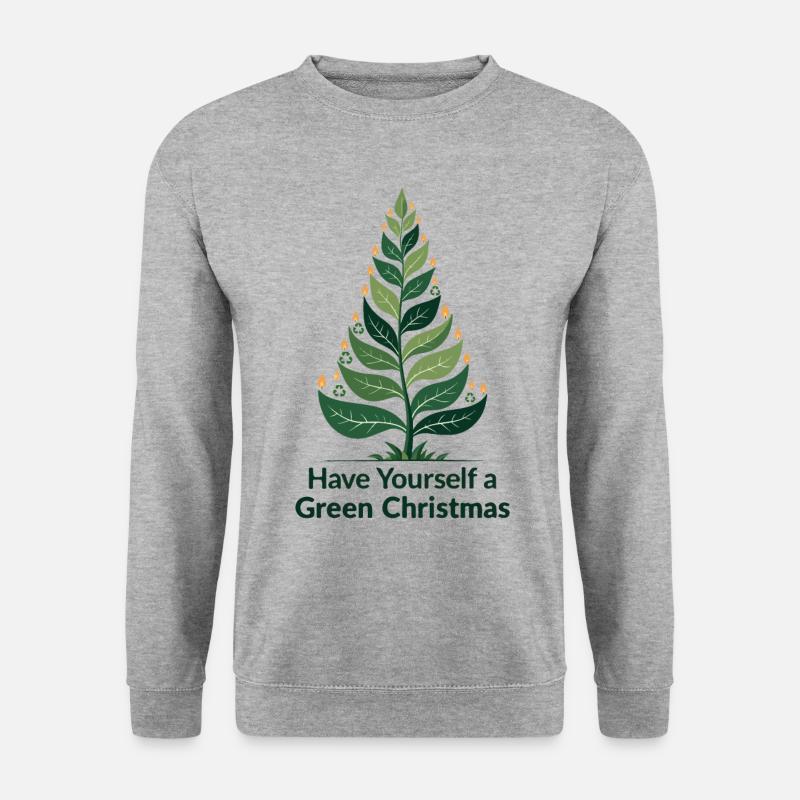 Eco Friendly Green Christmas Tree - Unisex Sweatshirt - salt & pepper