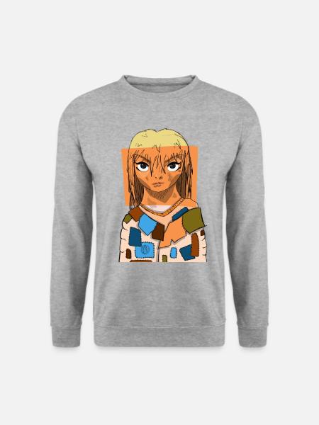 Anime Eyes Collage #4 - Unisex Sweatshirt - salt & pepper