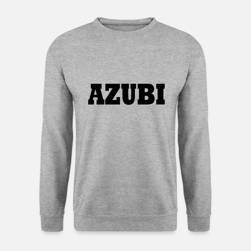 Azubi - Unisex Pullover - Weißgrau meliert