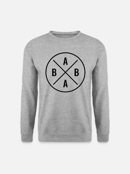 Baba persischer Papa Vatertag türkischer Vater - Unisex Pullover - Weißgrau meliert