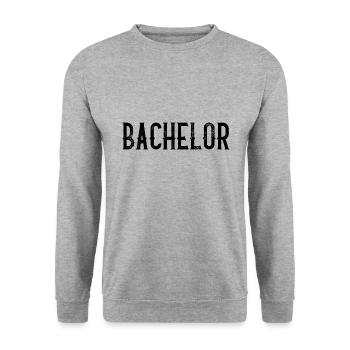 Bachelor - Unisex Pullover - Weißgrau meliert - Vorne - Alina (178cm) & Michal (187cm)