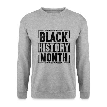 Black History Month - Unisex Sweatshirt - salt & pepper - Front - Alina (178cm) & Michal (187cm)