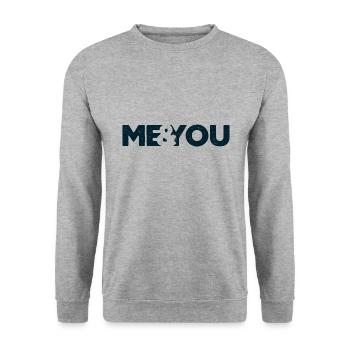 MOI &VOUS - Sweat-shirt Unisexe - gris chiné - Devant - Alina (178cm) & Michal (187cm)