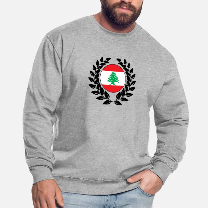 Liban drapeau libanais drapeau drapeau laurier Sweat-shirt Unisexe