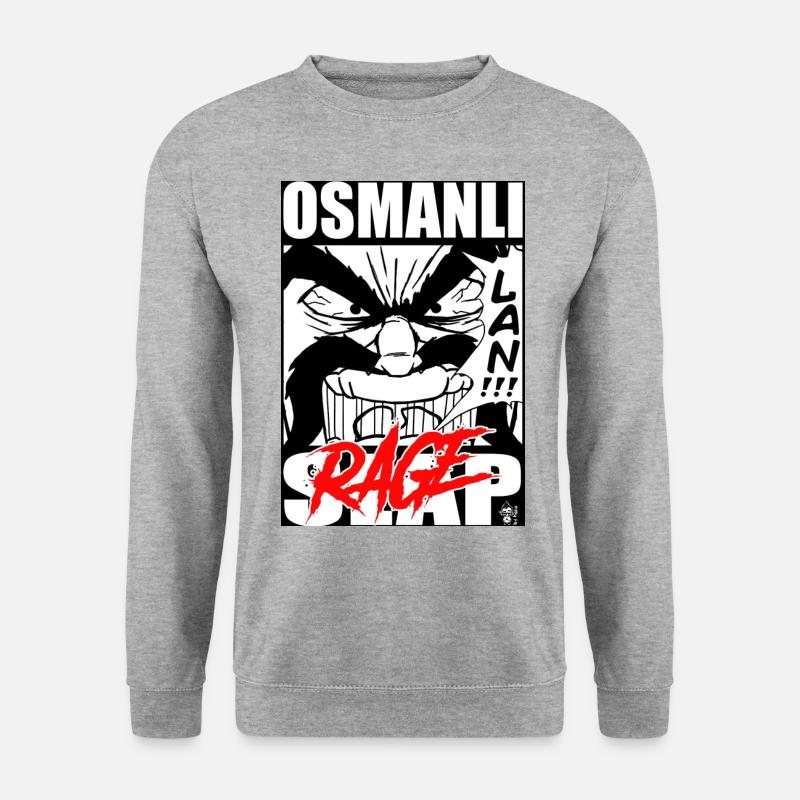 Osmanli Slap RAGE - Unisex Pullover - Weißgrau meliert