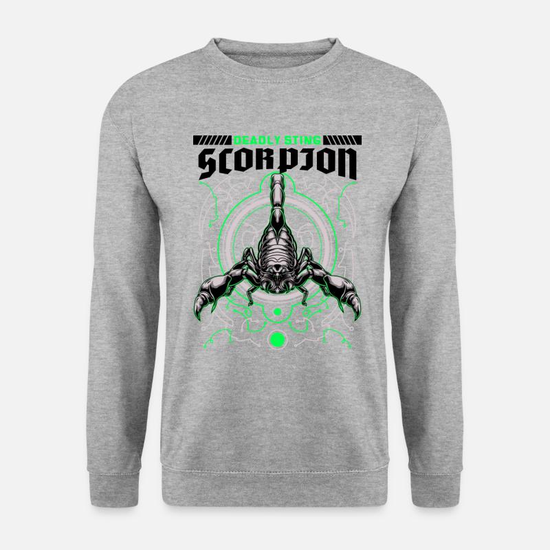 Scorpion - Unisex Pullover - Weißgrau meliert
