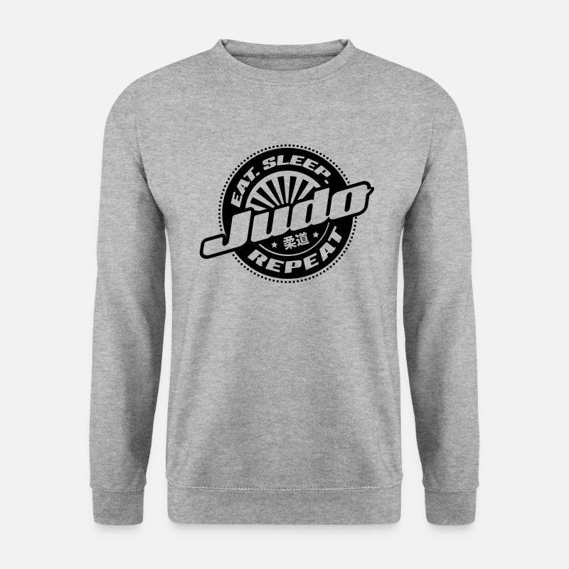 Judo - Unisex Pullover - Weißgrau meliert