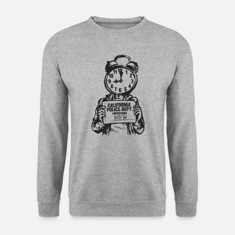 Polizei - Unisex Pullover - Weißgrau meliert