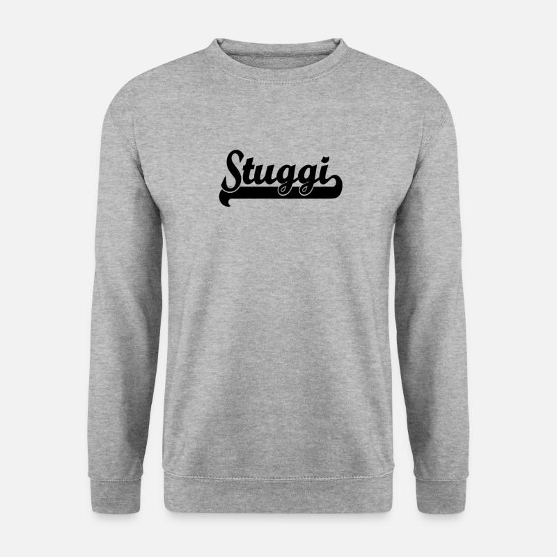 Stuttgart Stuggi 0711 Schwaben Württemberg Neckar - Unisex Pullover - Weißgrau meliert