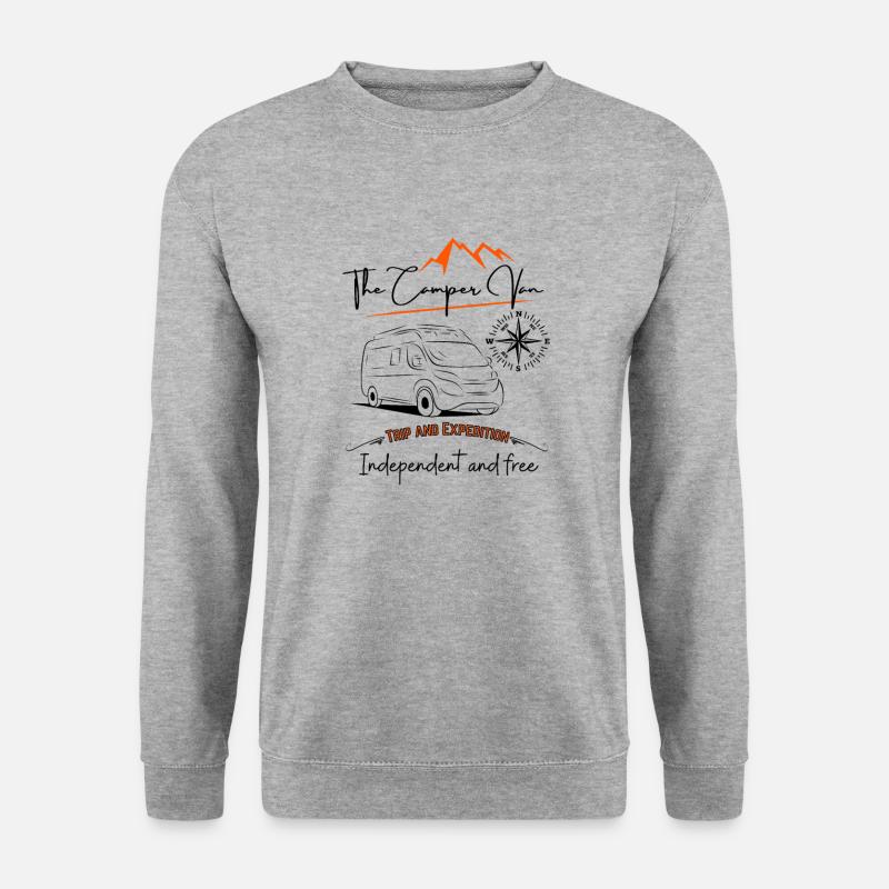 Camper van motorhome saying + motif - Unisex Sweatshirt - salt & pepper