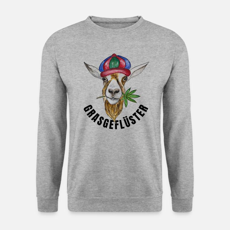 Paul "Grasgeflüster" - Unisex Pullover - Weißgrau meliert