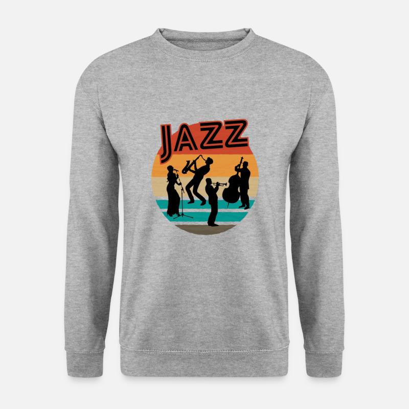 Jazz Ensemble - Unisex Pullover - Weißgrau meliert