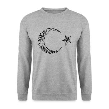 Turkiye Cumhuriyeti Ataturk - Unisex Sweatshirt - salt & pepper - Front - Alina (178cm) & Michal (187cm)
