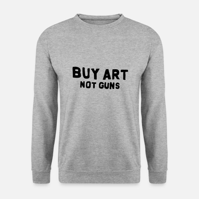 Statement war weapons art - Unisex Sweatshirt - salt & pepper