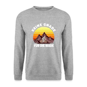 No mercy for the calf racing bike - Unisex Sweatshirt - salt & pepper - Front - Alina (178cm) & Michal (187cm)