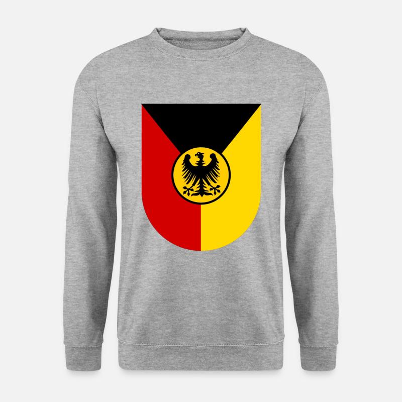 Das deutsche Vaterland - Unisex Pullover - Weißgrau meliert