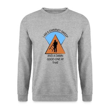 Chimney Sweep Chimney Sweep - Unisex Sweatshirt - salt & pepper - Front - Alina (178cm) & Michal (187cm)