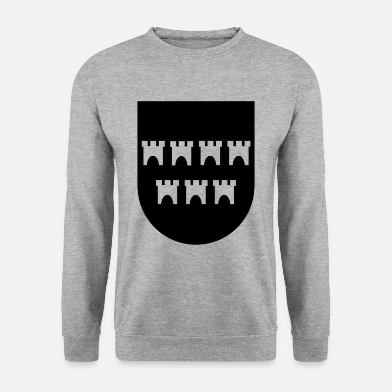 Die Heimat Hermannstadt - Unisex Pullover - Weißgrau meliert