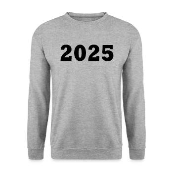 2025 - Unisex Pullover - Weißgrau meliert - Vorne - Alina (178cm) & Michal (187cm)