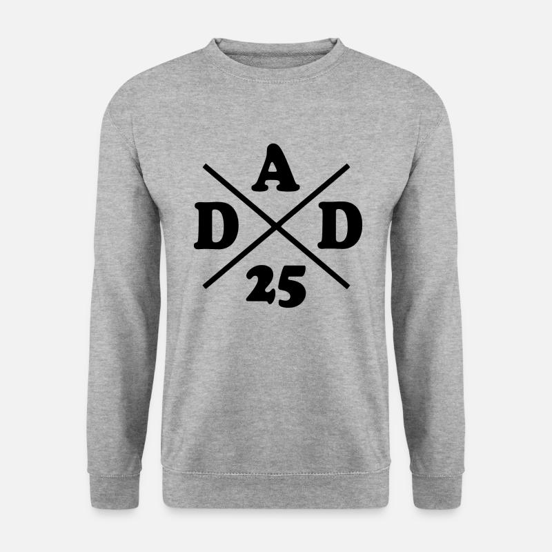 Dad 25 - Unisex Pullover - Weißgrau meliert