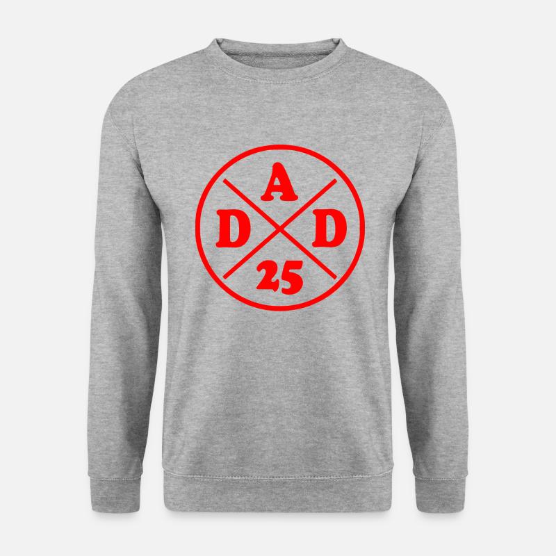 Dad 25 - Unisex Pullover - Weißgrau meliert