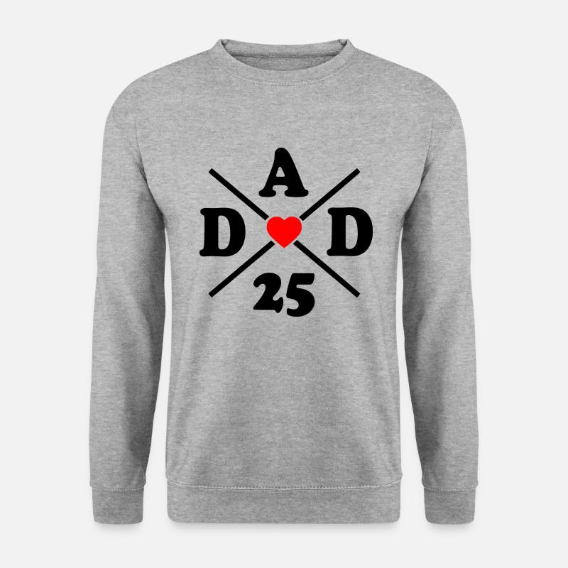 Dad 2025 - Unisex Pullover - Weißgrau meliert
