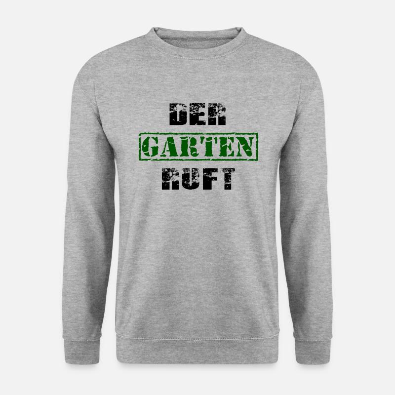 Garten - Unisex Pullover - Weißgrau meliert