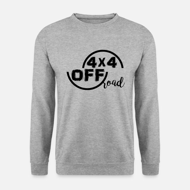 4x4 Off Road - Unisex Pullover - Weißgrau meliert