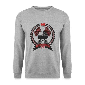 Poussette bébé Antifa - Sweat-shirt Unisexe - gris chiné - Devant - Alina (178cm) & Michal (187cm)