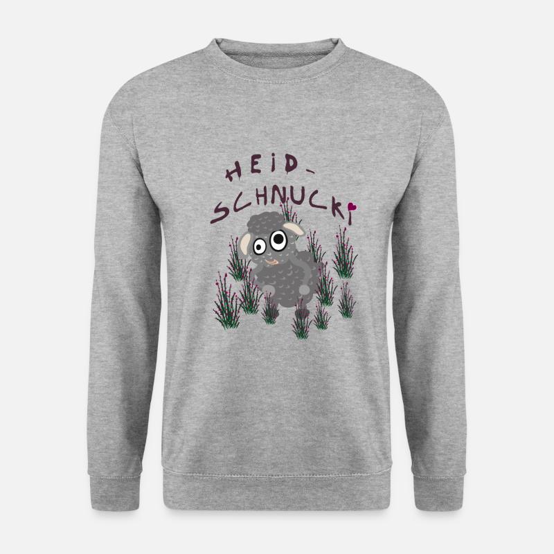 Heidschnucki - Unisex Pullover - Weißgrau meliert