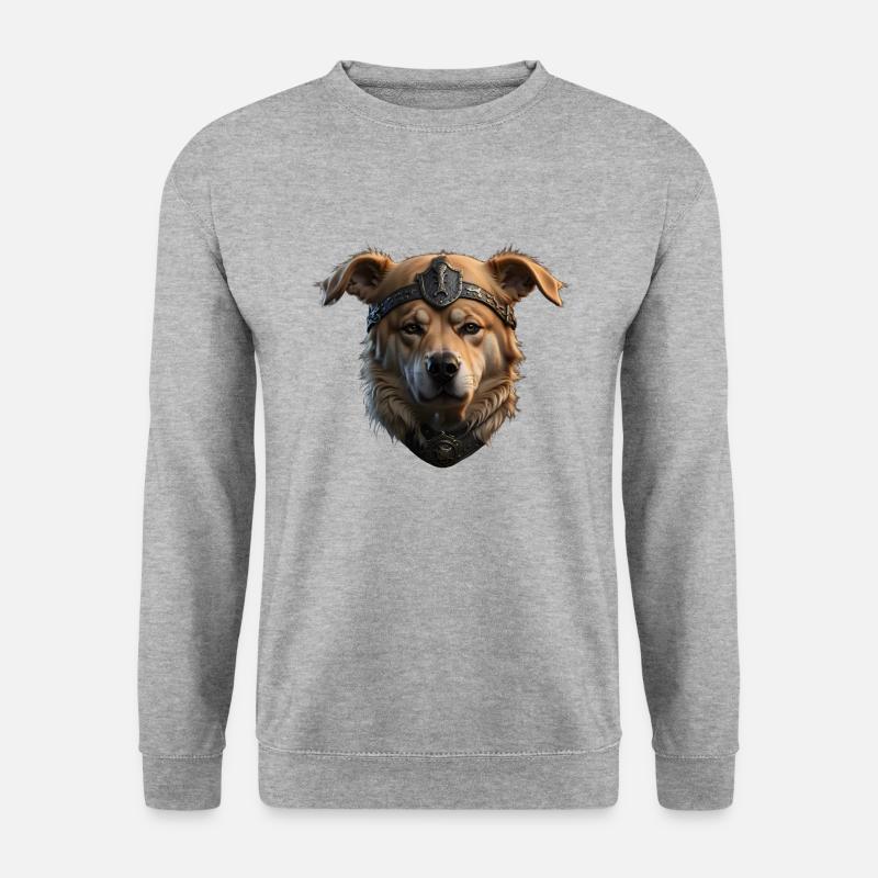 Odin's Gefährte - Unisex Pullover - Weißgrau meliert