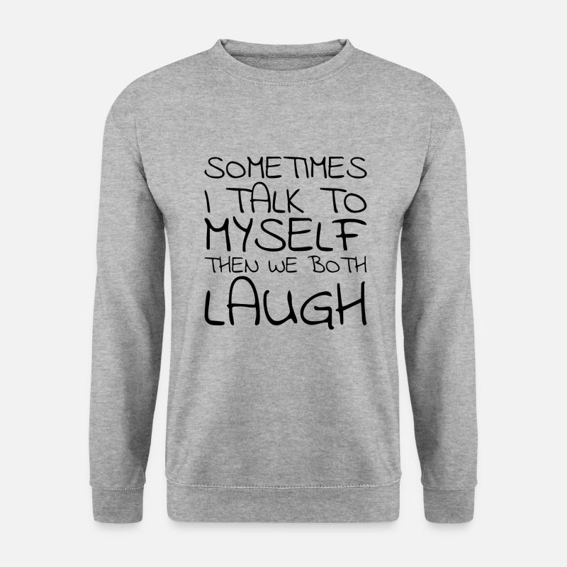 PARFOIS, JE PARLE DE MOI-MÊME - Sweat-shirt Unisexe - gris chiné