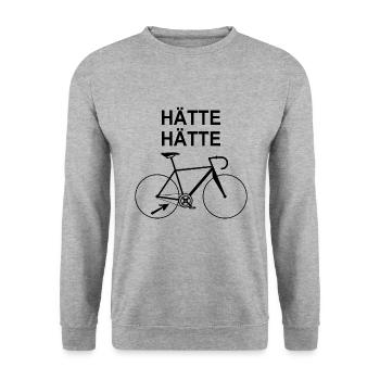 bicycle chain - Unisex Sweatshirt - salt & pepper - Front - Alina (178cm) & Michal (187cm)
