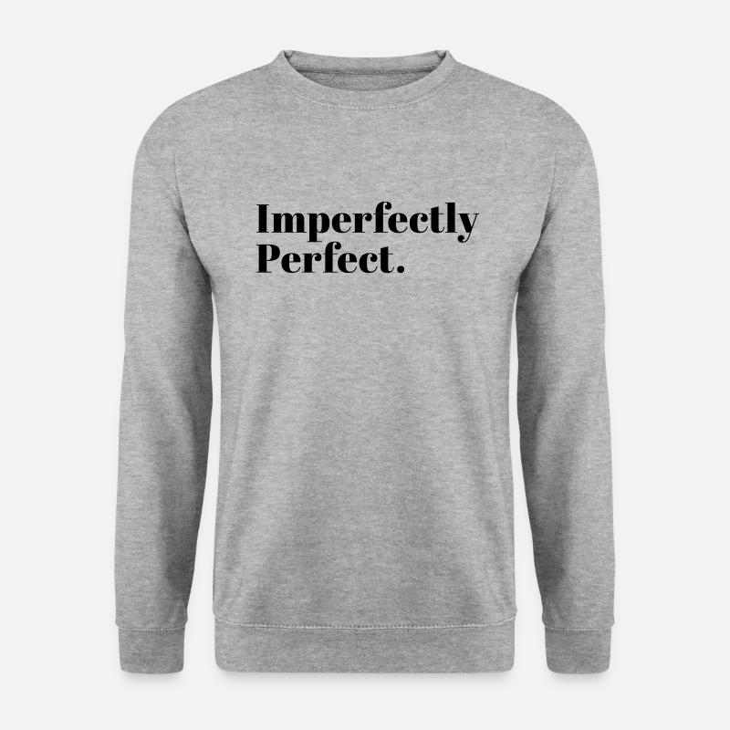 Imperfectly Perfect - Unisex Pullover - Weißgrau meliert