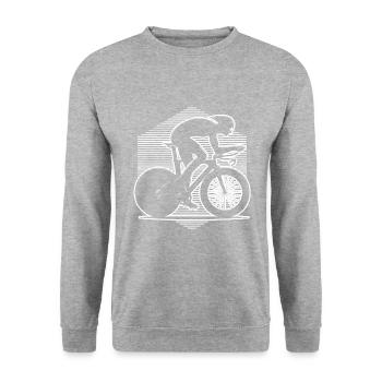 Vélo de route Vélo de route Vélo de route pour femme Vélo de route - Sweat-shirt Unisexe - gris chiné - Devant - Alina (178cm) & Michal (187cm)
