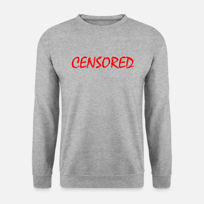 censored - Unisex Pullover - Weißgrau meliert