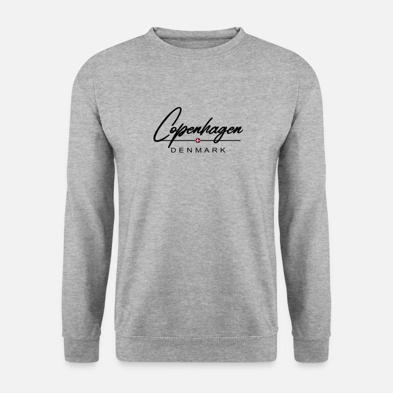 Kopenhagen - Unisex Pullover - Weißgrau meliert